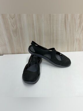 CROCS Black Women's Slingback Mary Jane Flats
